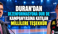 Duran'dan "Dezenformasyona Dur De" kampanyasına katılan millilere teşekkür