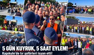 Kapıkule'de tır şoförleri isyan etti! 5 gün kuyruk, 5 saat eylem