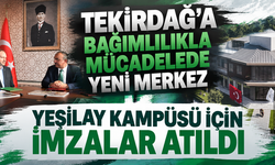 Tekirdağ’a bağımlılıkla mücadelede yeni merkez: Yeşilay Kampüsü için imzalar atıldı