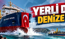 Yerli dev denize indi