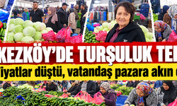 Çerkezköy'de turşuluk telaşı! Fiyatlar düştü, vatandaş pazara akın etti