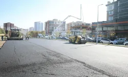 Çerkezköy'de 150 araçlık otoparka 600 ton asfalt serildi