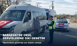 Babaeski'de jandarmadan okul servislerine sıkı denetim