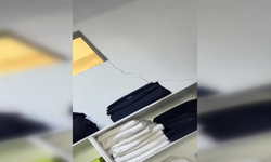 Bina çökmeden önce kaydedilen çatlak görüntüleri ortaya çıktı