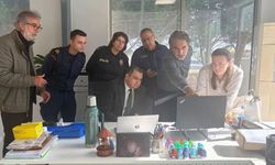 Çakıllı'daki fabrika yangınının ardından hasarlı alanda inceleme
