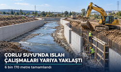 Çorlu Suyu Islah Projesi’nde çalışmalar yüzde 50’ye yaklaştı