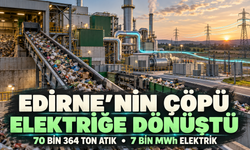 Edirne'nin çöpü elektriğe dönüştü