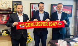 Çorlu 1947 Spor Kulübü Başkanı Ahmet Bayram’dan Gökhan Diktaş’a ziyaret