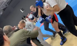Kapaklı'da Kick Boks turnuvasında kavga! Boks sona erdi, tekme, tokat ve yumruklar konuştu