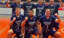 Tekirdağ'da voleybol finalinin kazananı emniyet oldu