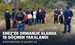 Edirne’de 18 kaçak göçmen yakalandı