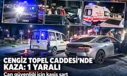 Cengiz Topel Caddesi’nde kaza: 1 yaralı