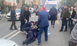 Çerkezköy'de okul önünde kaza! Otomobilin çarptığı kadın yaralandı