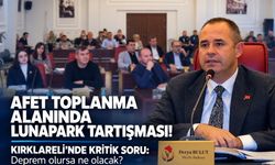 Afet toplanma alanında lunapark tartışması