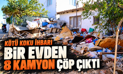 Kırklareli'nde bir evden 8 kamyon çöp çıktı