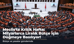 Meclis'te Kritik Hafta: Milyarlarca Liralık Bütçe İçin Düğmeye Basılıyor!