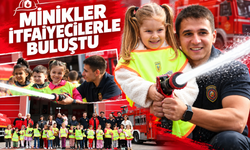 Minik öğrenciler itfaiyecilerle buluştu