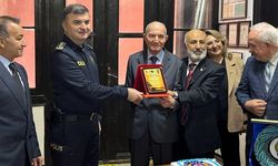Edirne'de 93 yaşındaki emekli polise vefa plaketi