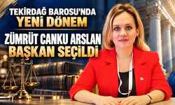 Tekirdağ Barosu’nda yeni dönem: Zümrüt Canku Arslan başkan seçildi