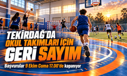Tekirdağ'da okul takımları için geri sayım başladı
