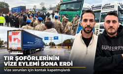 Kapıkule’de kontak kapatan TIR şoförlerinin eylemi sona erdi, geçişler başladı