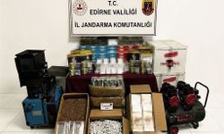 Edirne’de kaçak tütün operasyonu: Binlerce makaron ve 42 kilo tütün ele geçirildi