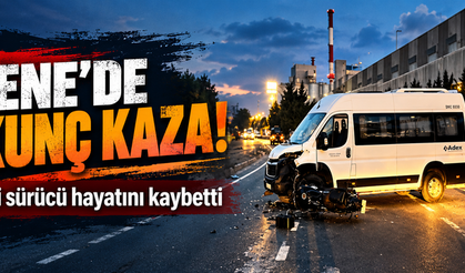 Tekirdağ'da minibüsle çarpışan motosikletin sürücüsü öldü
