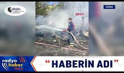 Çocukların ateşle oyunu kömürlüğü ve bahçedeki odunları yaktı