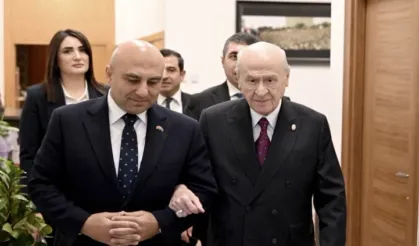 Bahçeli, Azerbaycan Büyükelçisi Aslanov'u kabul etti