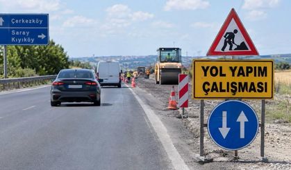 Çerkezköy ve Saray yollarında trafik düzeni değişti