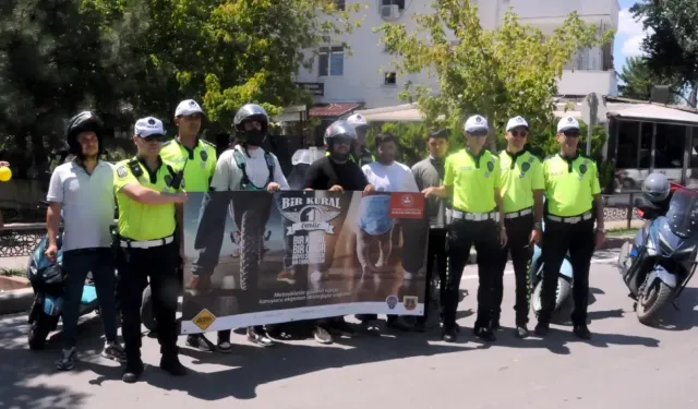 Motosiklet sürücülerine, ‘güvenli sürüş’ bilgilendirmesi
