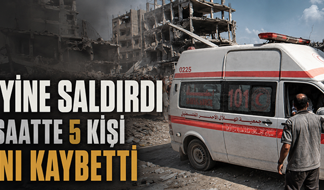 İsrail'in Gazze'ye son 24 saatte düzenlediği saldırılarda 5 kişi hayatını kaybetti