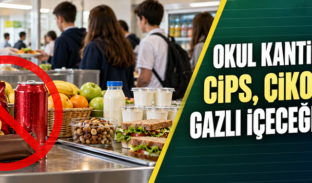 Okul kantinlerinde cips çikolata ve gazlı içeceğe yasak