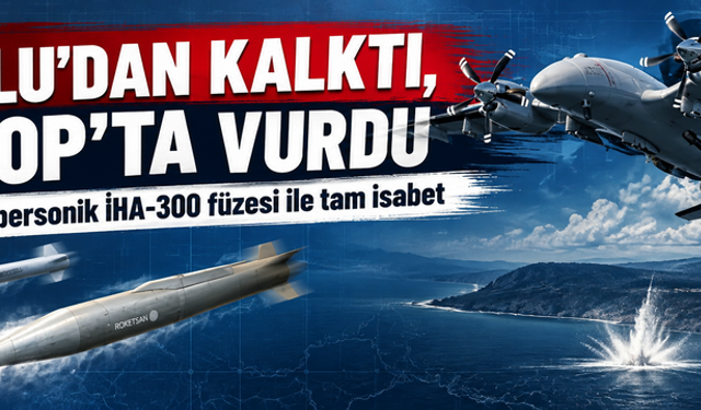 Çorlu'dan kalkan Akıncı hedefi tam isabetle vurdu