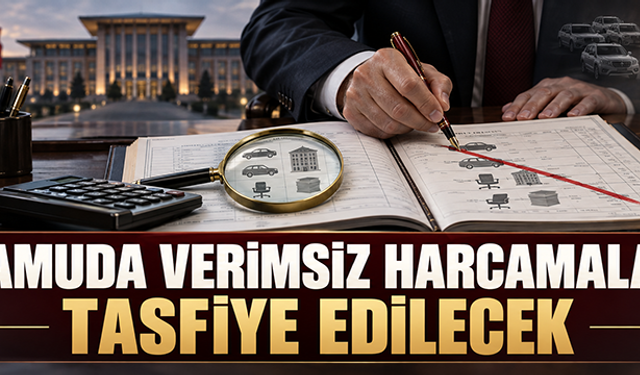 Kamuda verimsiz harcamalar tasfiye edilecek