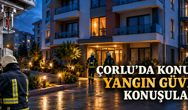 Çorlu’da konutların yangın güvenliği konuşulacak
