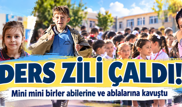 Çerkezköy'de ders zili çaldı! Mini mini birler abilerine ve ablalarına kavuştu