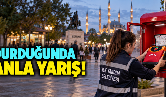 Kalp durduğunda zamanla yarış: Edirne'nin 5 noktasına hayat kurtaran cihaz