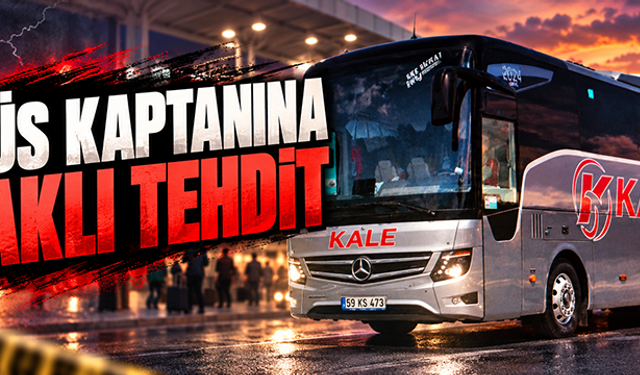 Otobüs kaptanına bıçaklı tehdit!