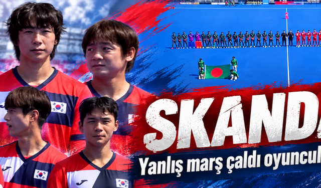 Skandal! Yanlış marş çaldı oyuncular şok oldu