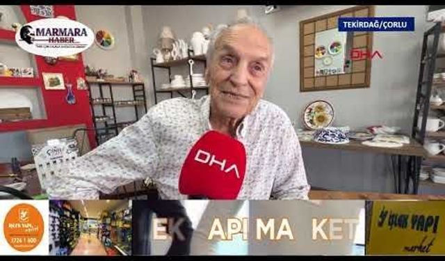 Çorlu'da demans hastası, 86 yaşında çiniyle hayata bağlandı