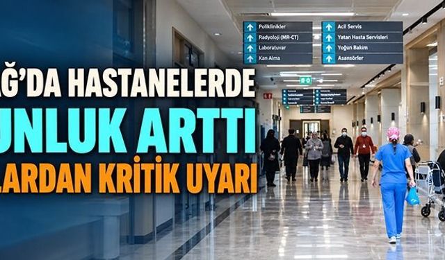 Tekirdağ'da hastanelerde yoğunluk arttı! Uzmanlardan kritik uyarı