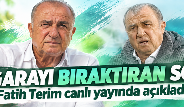 Fatih Terim'e sigarayı bıraktıran söz! Canlı yayında açıkladı