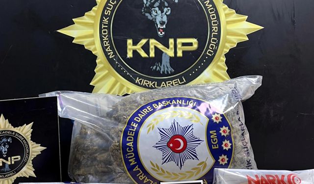Kırklareli'de uyuşturucu operasyonunda 2 tutuklama