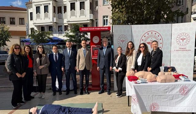 Tekirdağ’ın 3 ilçesine hayat kurtaran cihaz! Çerkezköy, Çorlu ve Süleymanpaşa’ya kalp şok cihazı konuldu