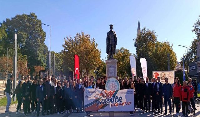 Edirne'de amatör spor haftası başladı