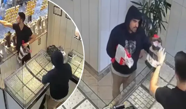 Şemsiyeyi silah gibi gösterip kuyumcuyu soydu! Sahte çıktı