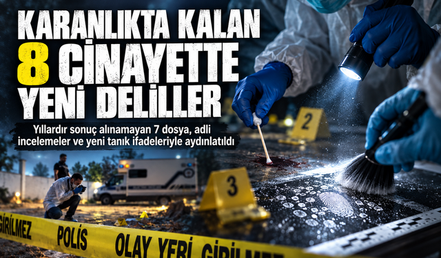 Yıllardır sonuç alınamayan 7 dosya daha aydınlatıldı