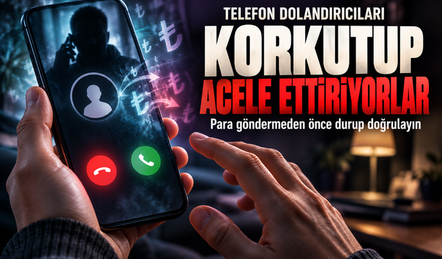 Korkutup acele ettiriyorlar