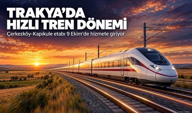 Hızlı trenin açılışını Erdoğan yapacak